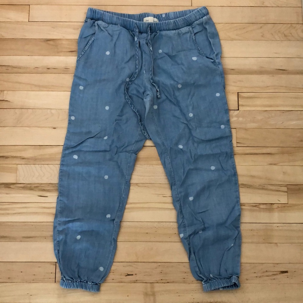 Polka dot joggers